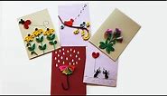 5 Easy Paper Quilling cards | Quilling designs for beginners | Quilling Cards