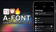 How To Change Font On iOS 13 With A-Font