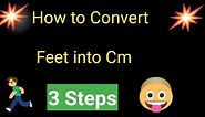 How to Convert Feet into Cm||Feet to Cm Conversion With Examples||how to convert feet to cm formula