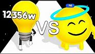Emoji Level Up VS Watt The Bulb (ASMR Gameplay - Max Level)