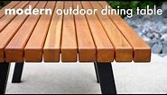 Modern Outdoor Dining Table and Pergola Build // How To - Woodworking