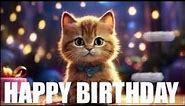 Happy Birthday Wishes for a Cat Lover | Cartoon