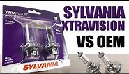 Sylvania XtraVision vs OEM / Original Headlight Bulbs Comparison