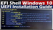 How to Install Windows 10 UEFI by Using EFI Shell | Windows 10 Installation Guide Step by Step