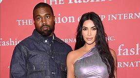 Kim Kardashian Supports Kanye West in Yeezy Family Pics
