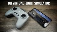 DJI Virtual Flight Simulator Demo - How To Setup Controller & Goggles