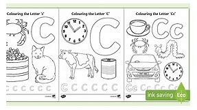 Letter C Colouring Pages