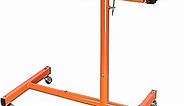 Eisen ET018 Mechanics Rolling Work Table, Adjustable Mobile Tray Table for Shop, Garage, DIY. Tool Tray Cable With Wheels. 220 lb. Capacity, orange