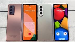 Samsung Z Fold2 vs Z Fold3 Android 14 incoming Call