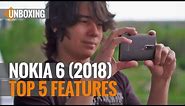 Nokia 6 (2018) Unboxing: Top 5 Features!