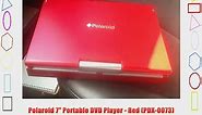 Polaroid 7 Portable DVD Player - Red (PDX-0073)