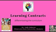 Learning Contracts: Differentiating the Curriculum
