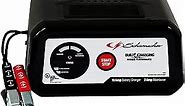 Schumacher Electric SC1282 Fully Automatic Battery Charger and Maintainer for Motorcycles, Power Sports, Lawn Tractors, Cars, SUVs, and Boats, 10 Amps, 12 Volt, Black, 1 Unit