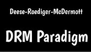 Deese-Roediger-McDermott False Memory Procedure | DRM Paradigm |