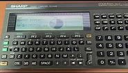 SHARP PC-E500 POCKET COMPUTER DEMO MODE