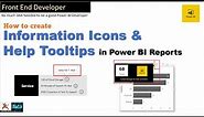 Power BI - How to create Information Icons and Help Tooltips on visuals