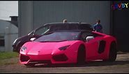 Rays of sunshine - Pink Lamborghini Aventador Behind the scenes
