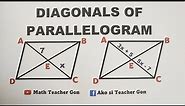 Diagonals of Parallelogram - Properties of Parallelogram