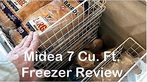 Midea 7.0 Cu. Ft. Chest Freezer Review And Solar Generator Backup - Delta 1300 and Delta Pro