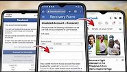 NEW! How to Recover Disabled Facebook Account Without ID 2024