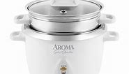 Select Stainless Rice & Grain Cooker & Steam Tray | AROMA Housewares