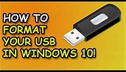How To Format Memory Stick In Windows 10 Beginners Tutorial