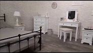 Melody Maison: The Daventry White Range - White, Wooden Bedroom Furniture