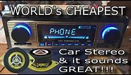 WORLD's CHEAPEST SX-5513 car stereo and speakers & sounds GREAT