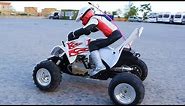 Nitro Gas Powered RC ATV Bike - First Ride, Run Away & Crash