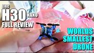 Worlds Smallest Drone JJRC H30 Nano - Full Review - [Unboxing, Inspection, Flight Test, Pros & Cons]