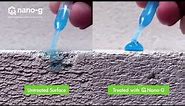 Nano-G Nanotechnology Waterproofing Demonstration - Treated Surface VS Non-treated Surface