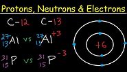Protons Neutrons Electrons Isotopes - Average Mass Number & Atomic Structure - Atoms vs Ions