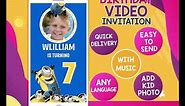 Minions Video Invitation