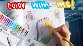 Color with me! | My Anatomy Coloring Book 😶