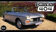 PEUGEOT 404 Cabriolet | Convertible 1967 - Modest test drive - Engine sound | SCC TV