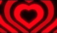 Black and Red Y2k Neon LED Lights Heart Background || 1 Hour Looped HD