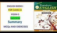 Lucy Gray | Poem 5 | solved Question Answers | Exercises |summary | 11 Class New English Book