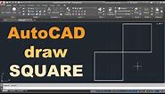 AutoCAD Draw a Square Quickly
