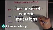 The causes of genetic mutations | Biomolecules | MCAT | Khan Academy