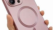 Amazon.com: ankofave Funda magnética para iPhone 13 Pro para mujer, diseño de brillo metálico suave mate con protector de lente de cámara, compatible con Magsafe funda para iPhone 13 Pro de 6.1 pulgadas, color rosa