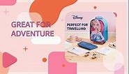 Disney Stitch Kids Suitcase for Girls Foldable Trolley Hand Luggage Bag Carry On Minnie Mouse Travel Bag with Wheels Cabin Bag Wheeled Bag with Handle Frozen Trolley Suitcase Girls (Black Stitch)