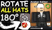 YOU CAN NOW WEAR ACCESSORIES BACKWARDS! ROTATE HATS 180° FOR FREE! (ROBLOX)