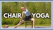 15 min Chair Yoga Class for Seniors & Beginners