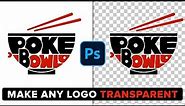How To Make Logo Background Transparent in Photoshop!