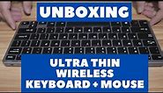 UNBOXING + REVIEW INPHIC V780 ULTRA THIN WIRELESS KEYBOARD AND MOUSE