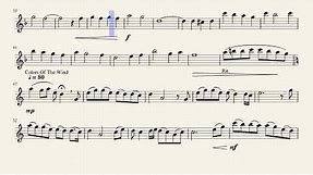 Disney Medley Sheet for Alto sax
