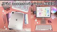iPad accessories you NEED 2023 🍎 iPad stand & case, apple pencil sleeve, keyboards & more