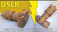 How to make DSLR Camera With Cardboard || Make Cardboard Digital camera