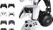 OAPRIRE Universal 3 Tier Controller Holder and Headset Stand for PS4 PS5 Xbox ONE Switch, Controller Stand Gaming Accessories, Build Your Game Fortresses (Black)