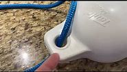 How to tie easy knot for boating docking bumper